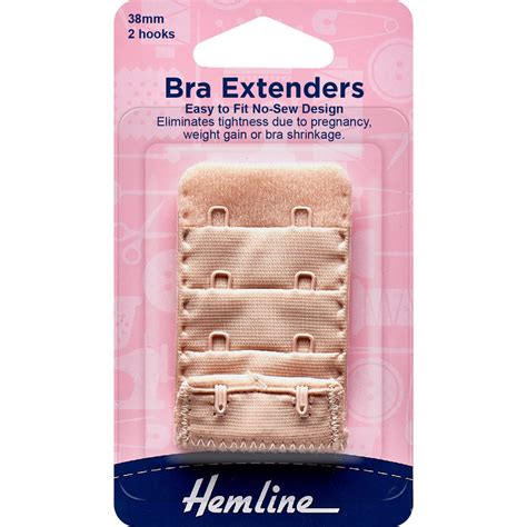 Bra Extenders Easy To Fit No Sew Design 38mm 1 1 2 Nude Hemline