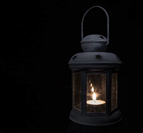 Online crop | black candle lantern with ligted candle HD wallpaper | Wallpaper Flare