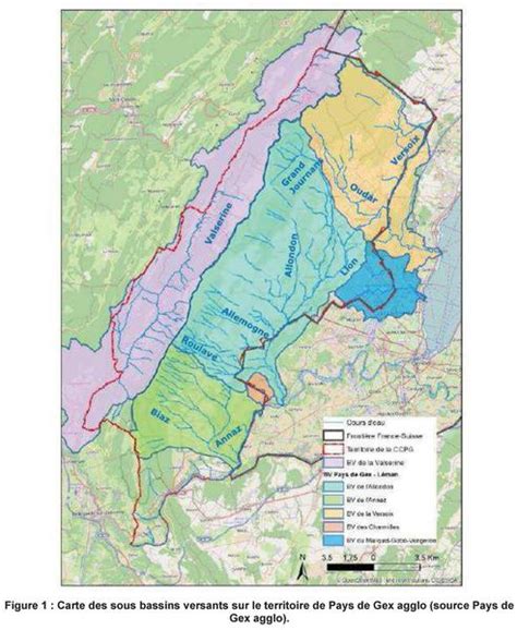 Cours Deau Du Pays De Gex Agglom Ration Cartographie Des Zones