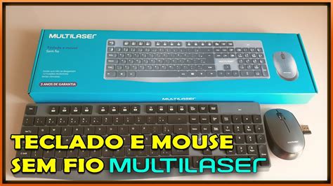 Teclado E Mouse Sem Fio Multilaser Tc Unboxing E Impress Es