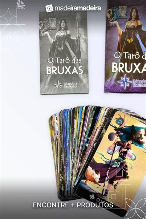 Baralho Tarot Das Bruxas Cartas Plastificado Manual Mandala