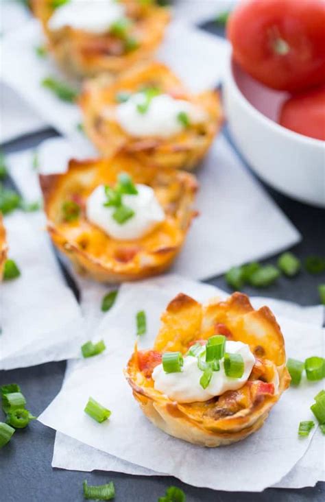 Taco Wonton Cups Simply Stacie