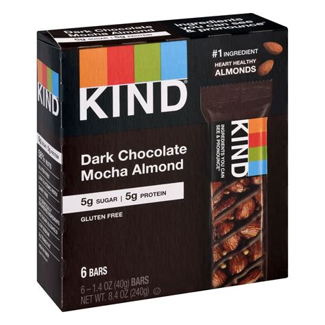 Kind 5g Protein Bars Dark Chocolate Mocha Almond Shop Granola And Snack Bars At H E B