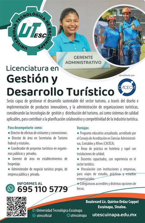 Flyer Lic Turismo qr Universidad Tecnológica de Escuinapa