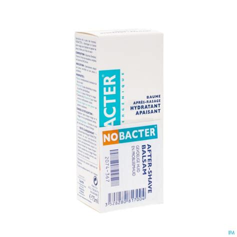 NOBACTER BAUME APRES RASAGE 75 ML Soins après rasage Pharmacodel