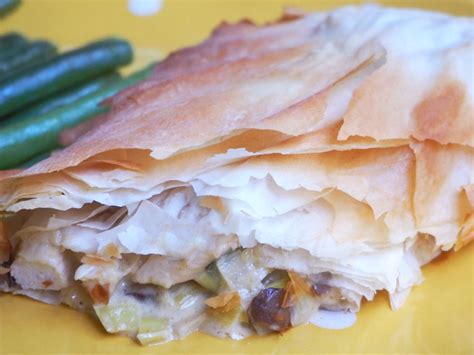 Chicken And Mushroom Filo Parcels Filo Parcels Filo Pastry Recipes