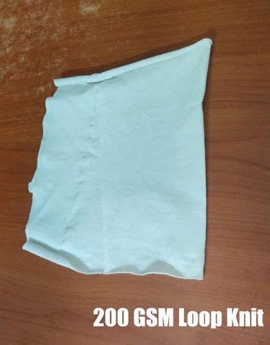 Cotton Loop Knit Fabric GSM 200 At Rs 260 Kg In Tiruppur ID