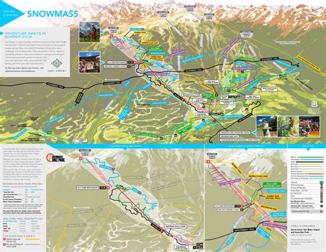 Aspen Snowmass hiking and biking map - Ontheworldmap.com