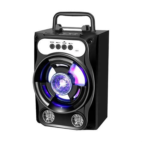 Głośnik Bezprzewodowy Bluetooth Mobilny LED Przenośny MP3 USB SD TF AUX