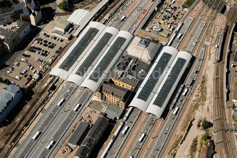 Luftbild Halle Saale Hauptbahnhof Der Deutschen Bahn In Halle