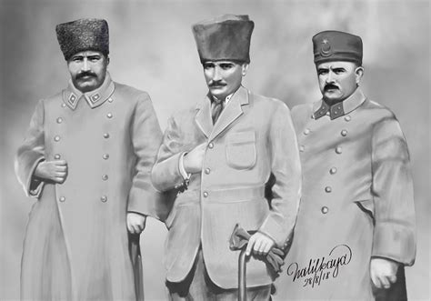 Mustafa Kemal Atatürk Mareşal Fevzi Çakmak Kazım Karabek Flickr