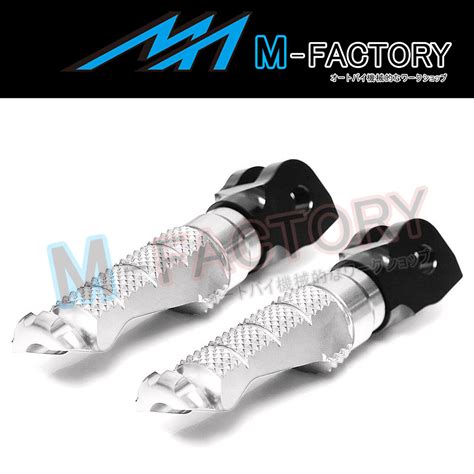 Silver CNC R Fight Front Foot Pegs For Ducati Multistrada 950 S 17 20