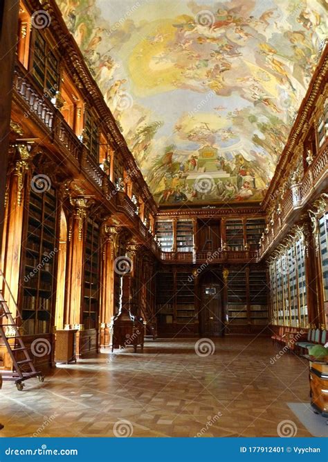 Eastern Europe Czech Republic Prague Baroque Style Klementinum Library