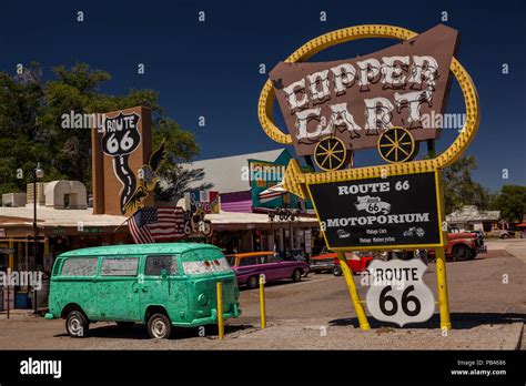 Seligman an der Route 66, Arizona Stock Photo - Alamy