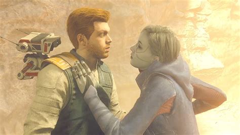 Jedi Survivor Cal And Merrin Romance Scenes Full Story Youtube