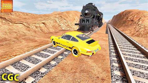 Steam Train Crashes 16 BeamNG Drive YouTube