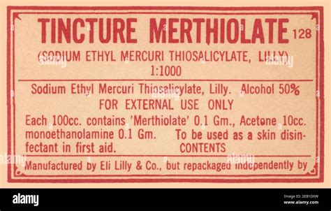 Merthiolate hi-res stock photography and images - Alamy