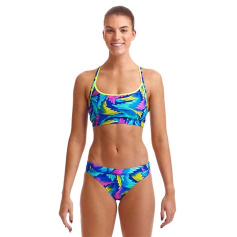 Funkita Haut De Bikini Sports Air Lift Bleu Swiminn