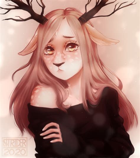 Deer Girl By Ltreyrey On Deviantart