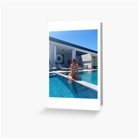 Kylie Jenner Aesthetic Swimming Pool Greeting Card For Sale By