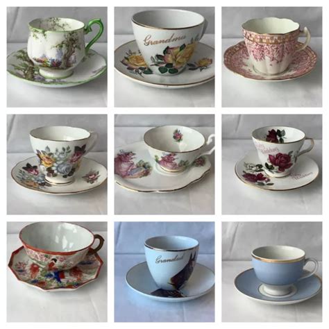 Pretty Vintage China Tea Cups And Saucers Choice P