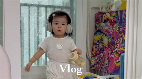 Sub 육아 브이로그 우리 집 싸이🕺🎵 스스로 몸무게 재는 아기🤭 15개월 아기의 건강 비결👶🏻feat 바이오메라