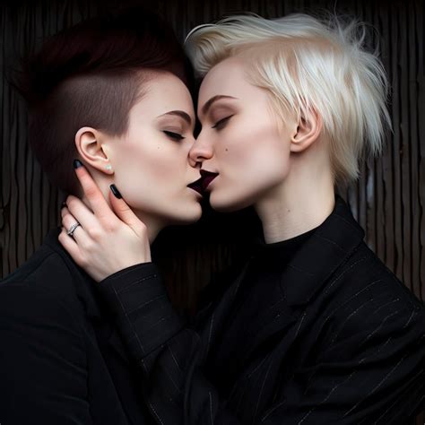 Premium AI Image Photo Beautiful Lesbian