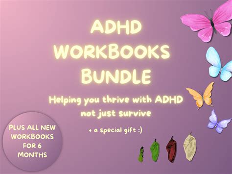 Adhd Workbooks Bundle Adhd Worksheets For Emotional Regulation Cbt