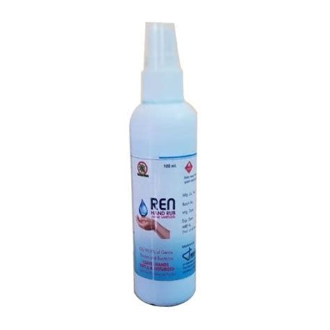 Orange Black Anti Septic Antibacterial Ren Hand Rub Sanitizer Spray