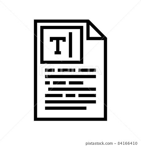 copywriting text line icon vector illustration 插圖素材 84166410 PIXTA圖庫