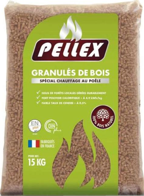 Sac de granulés de bois Pellex 15Kg Dealabs