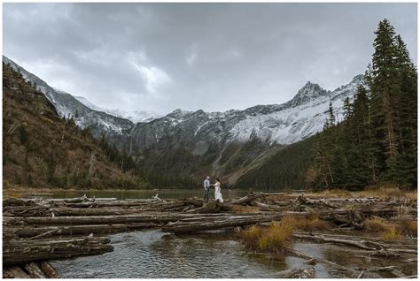 Avalanche Lake Elopement In Glacier National Park Courtney Lynn