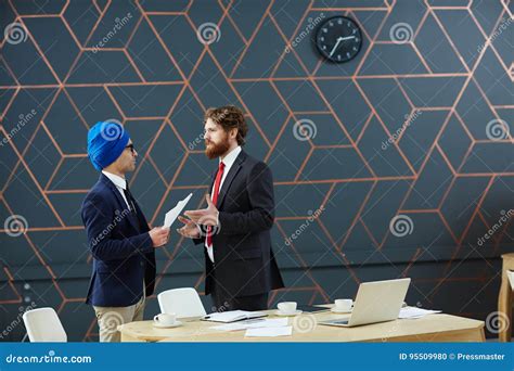 Men Negotiating Stock Photo Image Of Formal Talking 95509980