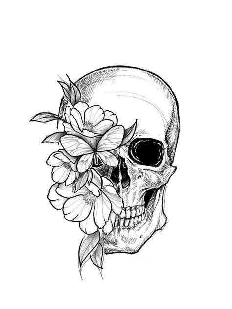 Floral Skull Tattoos Skull Tattoo Flowers Feminine