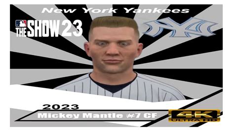 How To Create Mickey Mantle MLB The Show 23 No Headshape YouTube