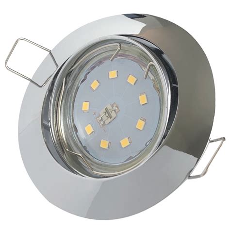 Flache SMD LED Einbauleuchten 220V 5W STEP DIMMBAR Lichtfaktor24