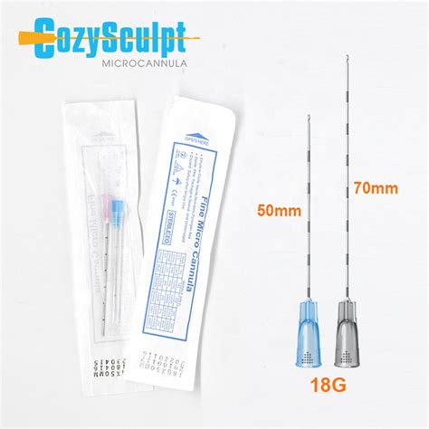 Cozysculpt Stainless Blunt Tip Needles Cannula 18g Sharp Canula For