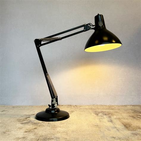 Vintage S Black Herbert Terry Sons Step Anglepoise Lamp Model