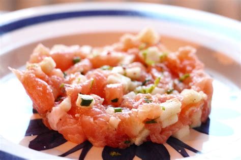 Tartare De Truite Pomme Grany Et Citron Vert Annesogood