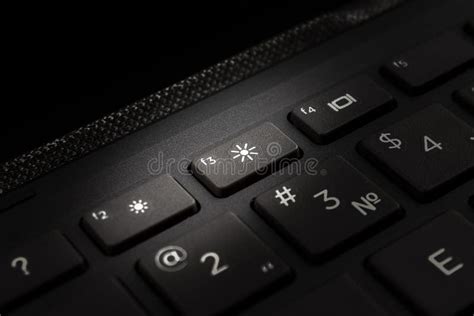 Laptop Computer Keyboard with Backlight Icon Stock Photo - Image of ...