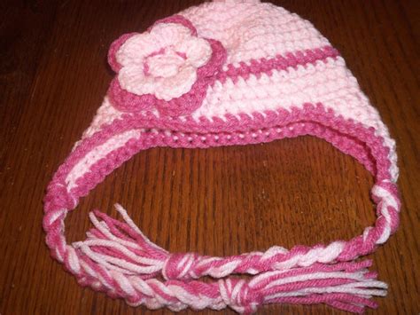 Newborn Earflap Hat Crochet Earflap Hat in Pink for Baby | Etsy