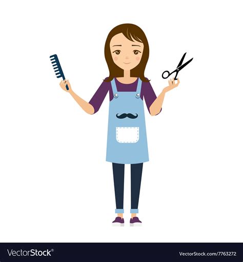 Hairdresser Royalty Free Vector Image Vectorstock