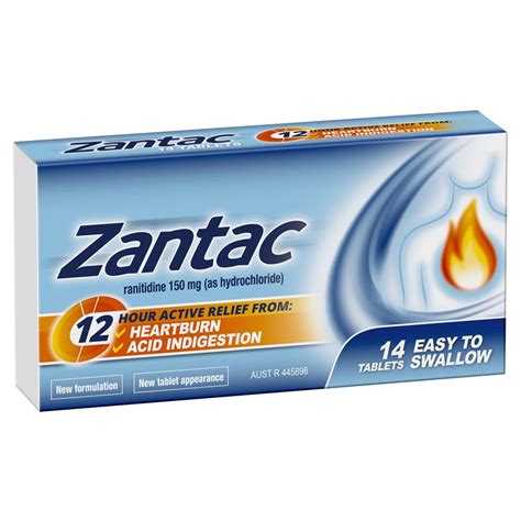 Buy Zantac 12 Hour 150mg 14 Tablets Online At Chemist Warehouse®