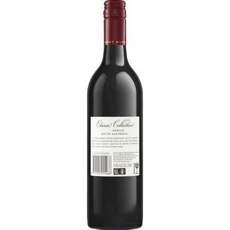 Grant Burge Classic Collection Merlot 750ml Woolworths