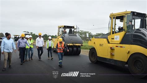 Ministro Luque Verifica Avance De Obras Viales Y Portuarias En Guayas Y