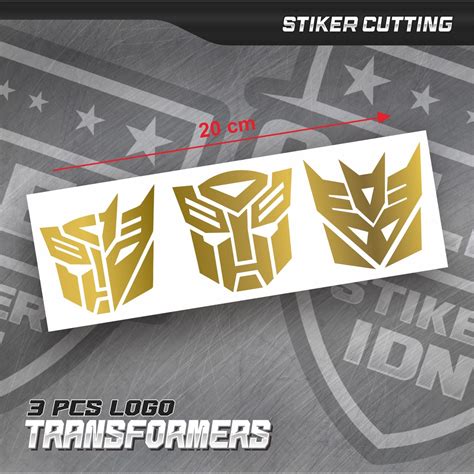 Jual Stiker Cutting Logo Autobot Stiker Logo Transformers Decepticon