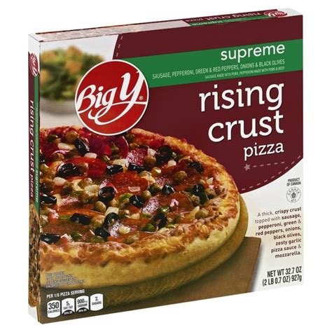 Big Y Rising Crust Pizza (32.7 oz) - Instacart