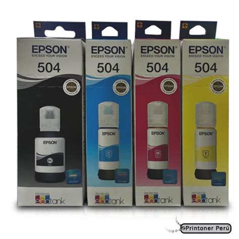 Juego De Tinta Epson T Negro Cyan Magenta Yellow Prin Toner Per