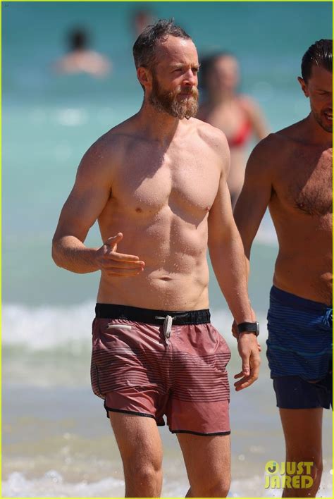 Photo Hamish Blake Shirtless Beach Day Photo Just Jared