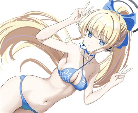 Takizawa Tarou Toki Blue Archive Blue Archive Commentary Highres 1girl Bikini Blonde